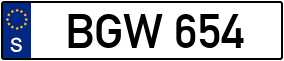 Trailer License Plate
